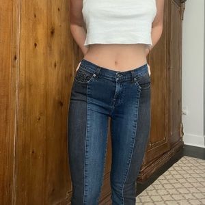 7 For All Mankind Two Toned Jeans